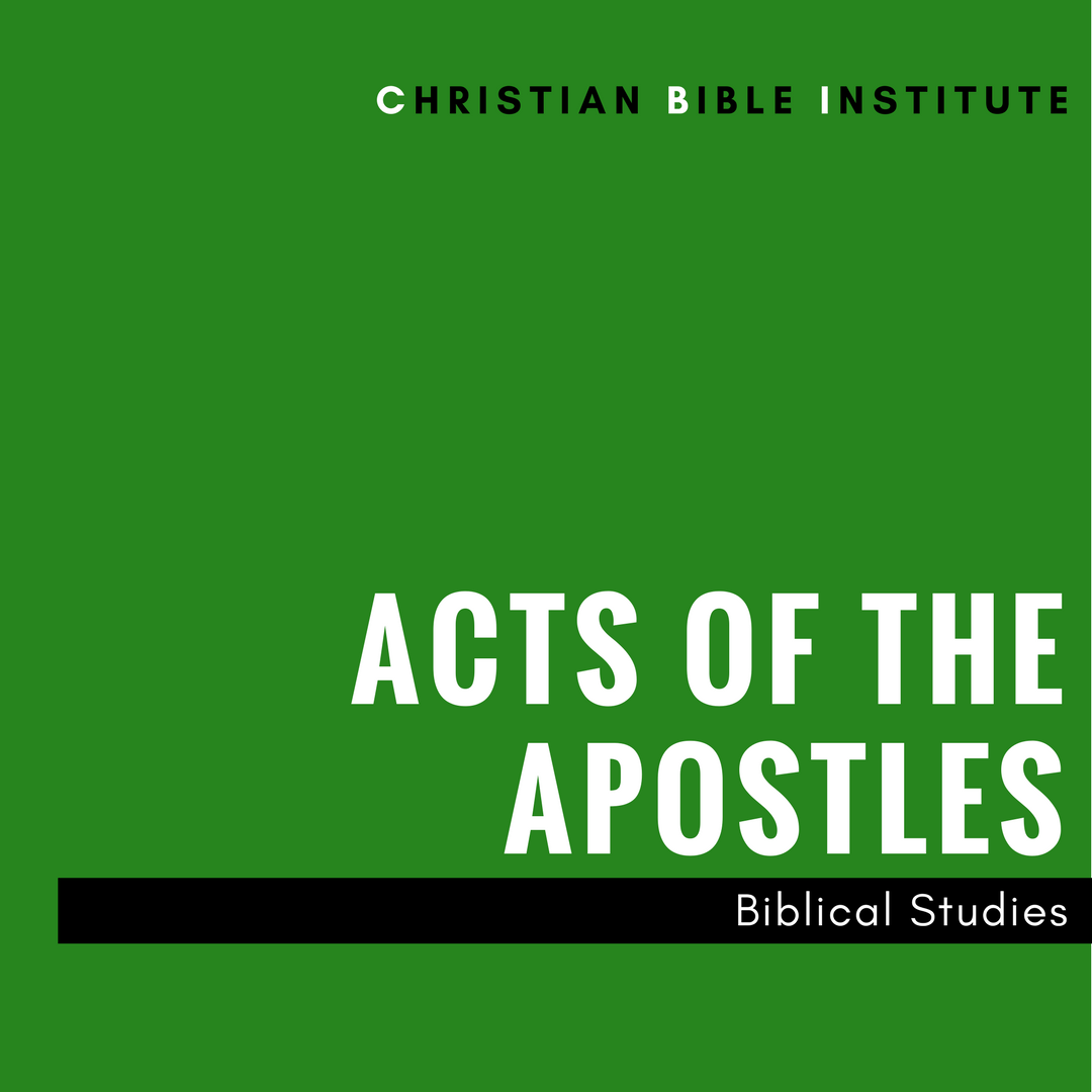 Acts of the Apostles Biblical Studies Online Course