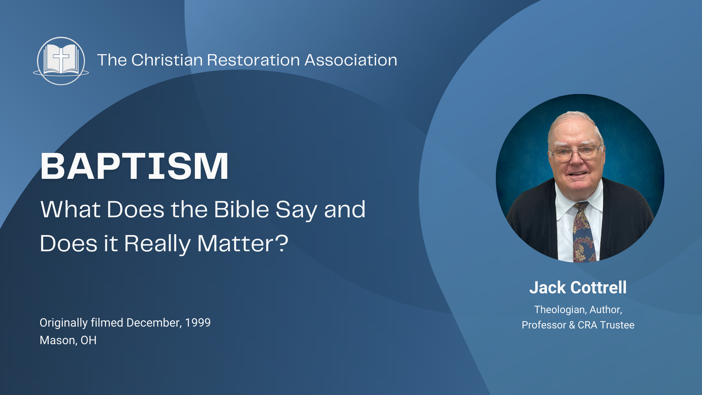 Baptism: What Does the Bible Say and Does it Really Matter? (Video)