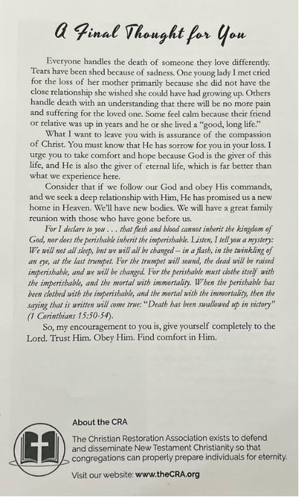 Where is God in My Sorrow? Helping You Through the Death of a Loved One