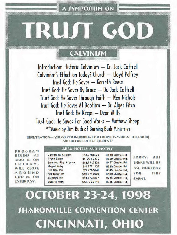 „Vertraue Gott“ (Calvinismus) – Notizen zum Symposium (1998)