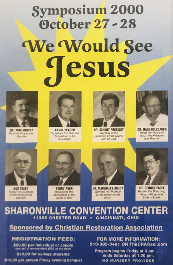 „Wir würden Jesus sehen“ – Notizen zum Symposium (2000)