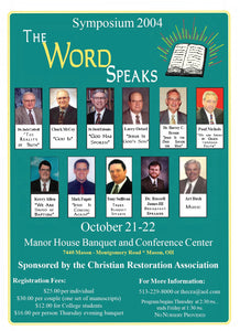 "The Word Speaks" - Symposium Notes (2004)