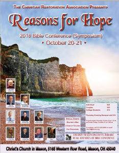 "Reasons for Hope" - Symposium Notes (2016)