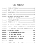 Table of Contents for Christian Doctrine: A Book of Basic Beliefs