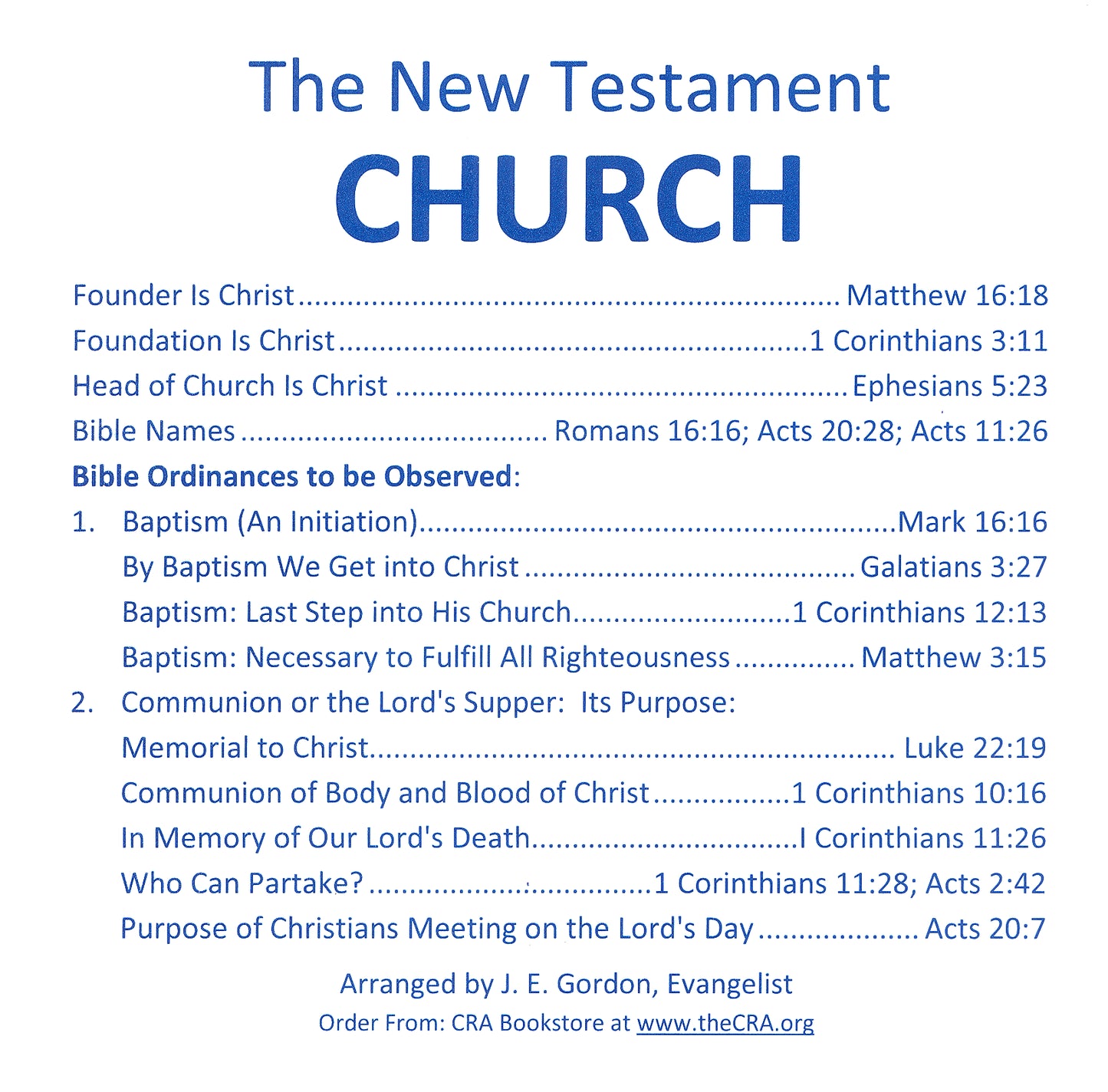 The New Testament Church